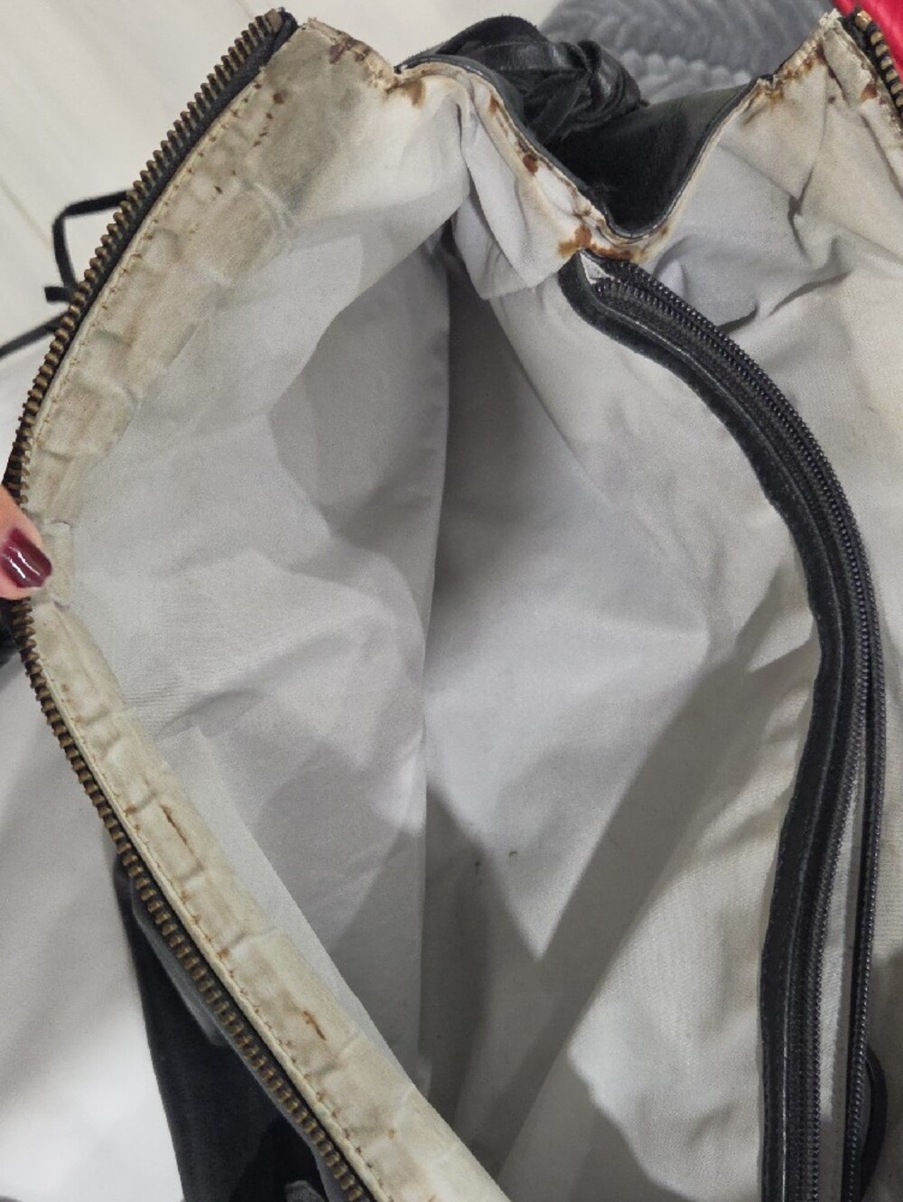 Cole Haan Village Weave Black Leather Shoulder Bag (As-Is / Wear) - Picture 16 of 16